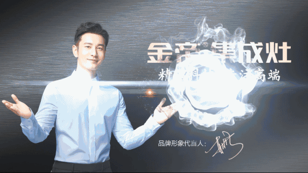 金帝集成灶明星代言效果圖